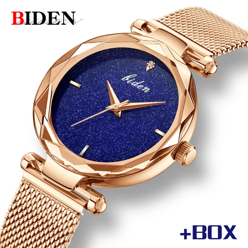 

2018 fashion Women Watches BIDEN top luxury brand ladies watch women waterproof Casual quartz women Wristwatch relogio feminino