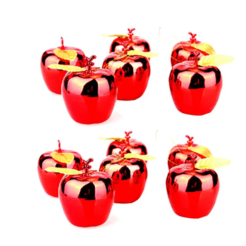 12 шт./лот Рождество Apple кулон украшение шаров подарок Новогодняя елка с