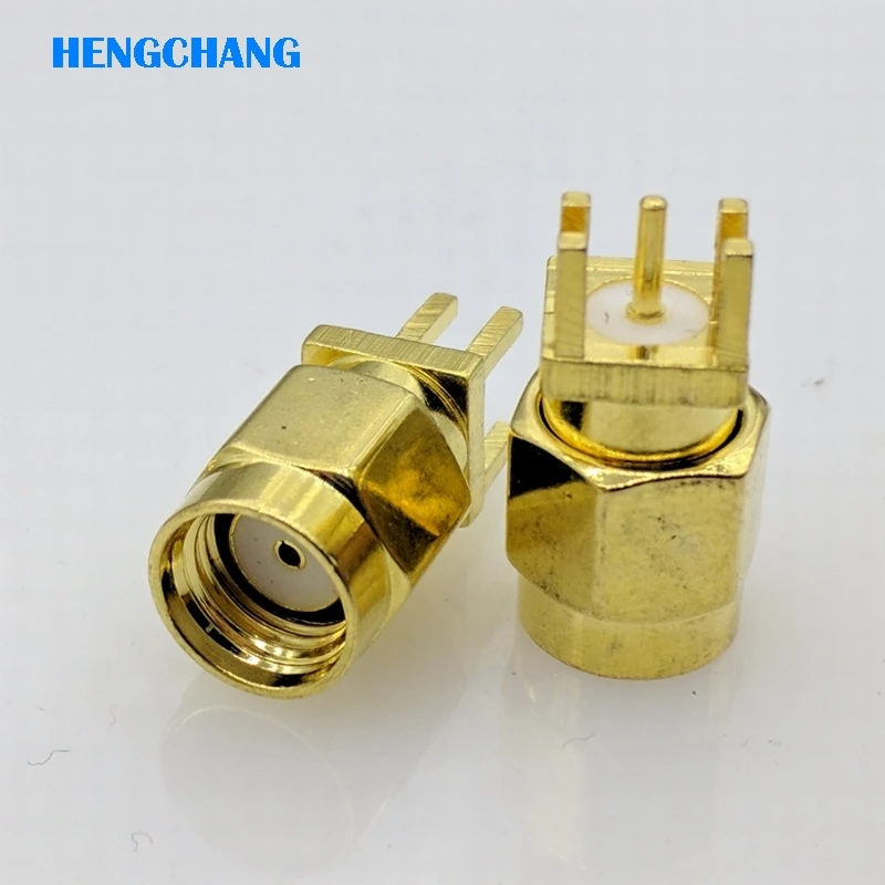 5pcs New SMA Female PCB Edge Mount RF Jack Solder Connectors