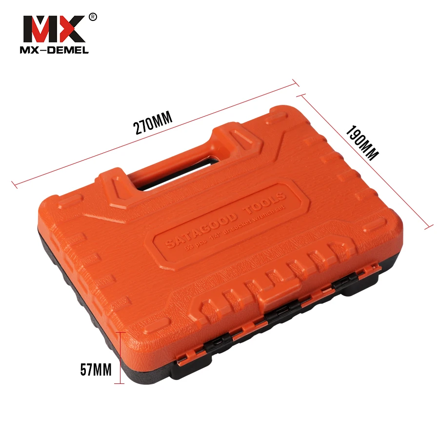 MX-DEMEL 53 pcs Combination Tool Wrench Set Car Repair Tool Sets Batch Head Ratchet Pawl Socket Spanner Screwdriver Socket Set - Image 6