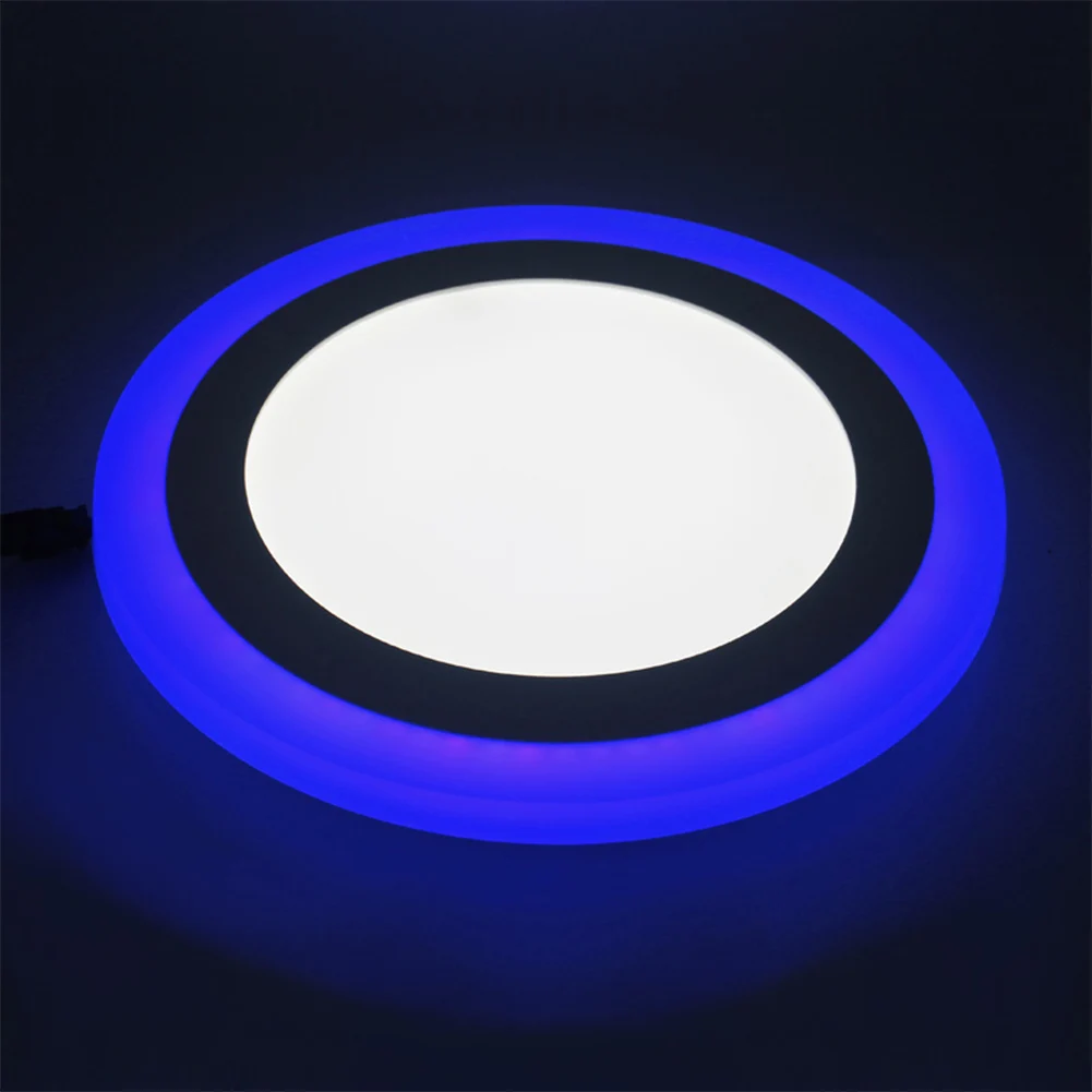 Tsleen 3W/6 W/12 W светодиодный панпанельный светильник, тонкий встраиваемый потолочный светильник, Круглый квадратный белый+ красочный RGB светильник