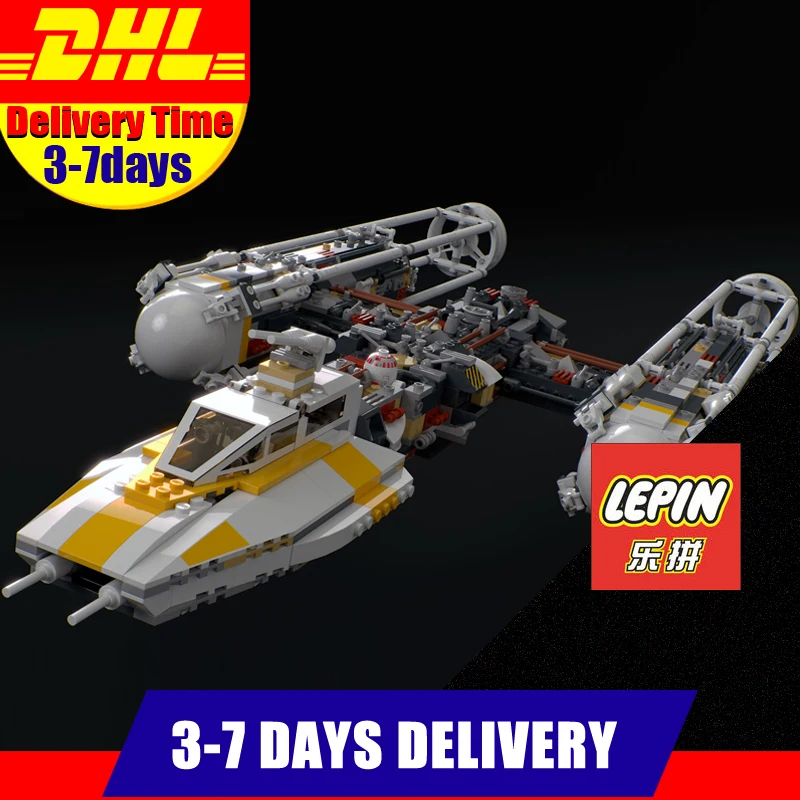 

Fit F 10134 DHL LEPIN 05040 1473Pcs Star Series Y-wing Attack Starfighter UCS Model Building Kits Blocks Bricks Toys Gift