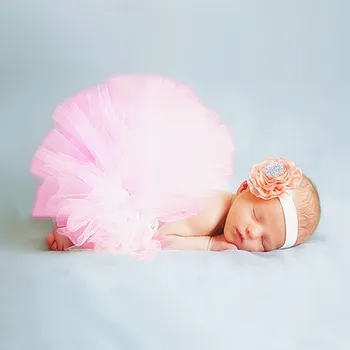 

0-3 m tutu skirt baby is 12 kinds of color of a bust of nepotism headdress flower fashion creative photography clothing pictures