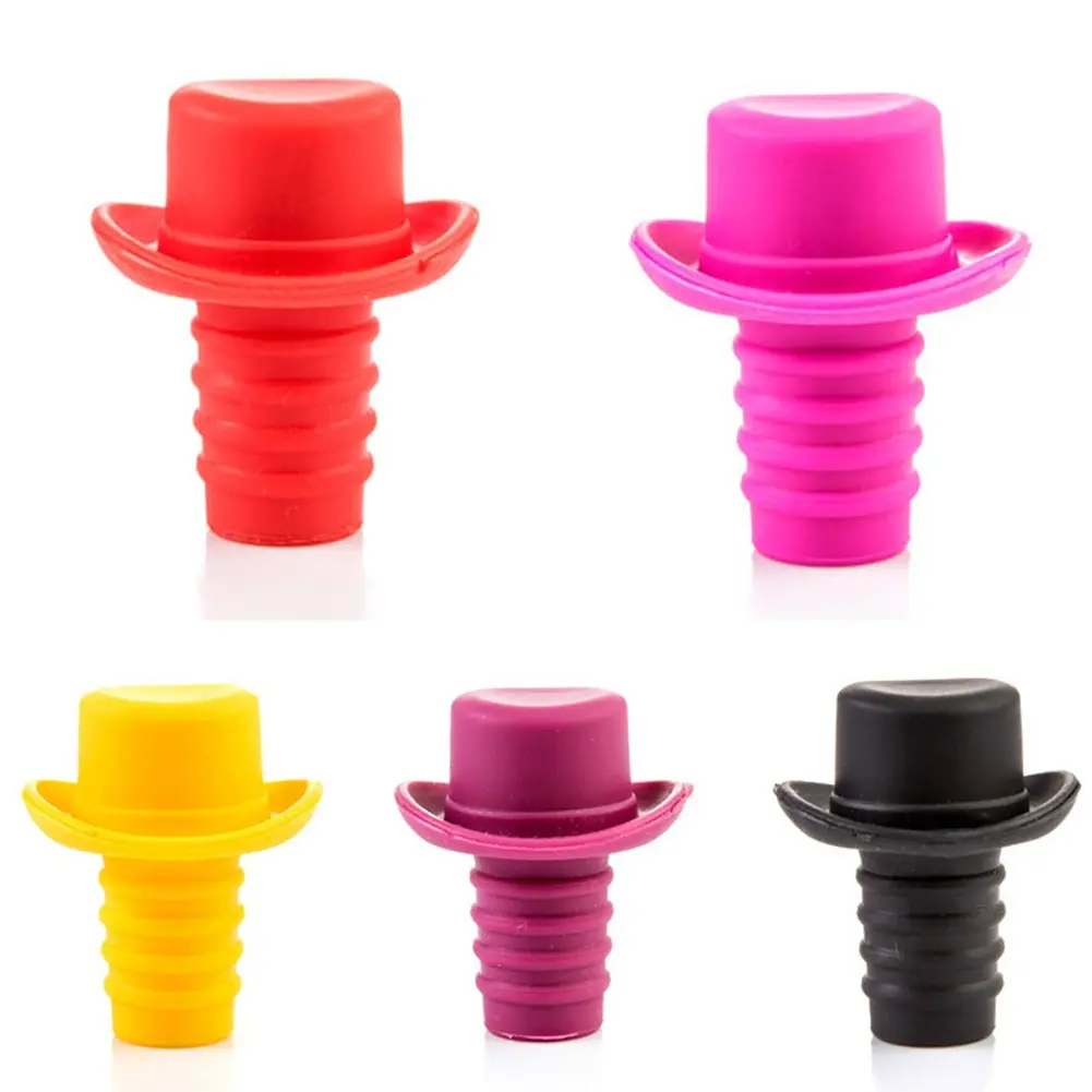 1pcs Food grade silicone bowler bottle stopper Wine Stopper Wine