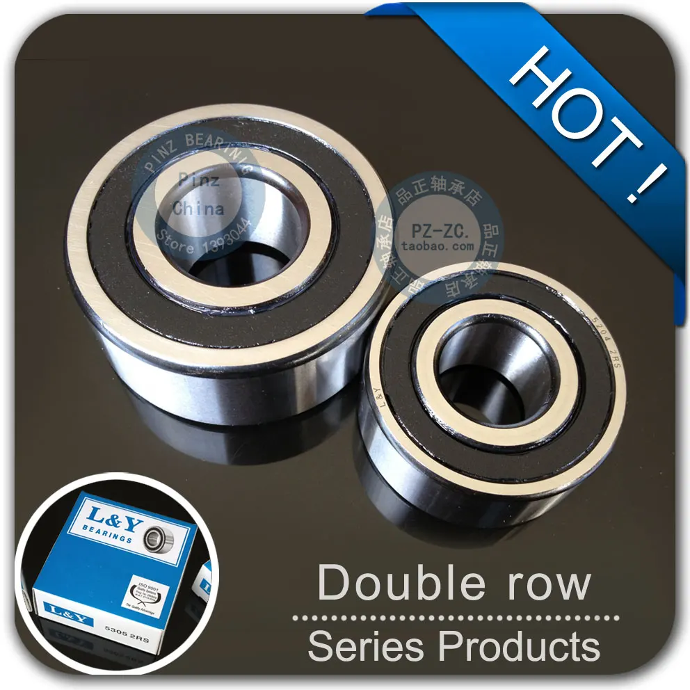 

1Pcs High Speed 3802-2RS size 15*24*7mm double row angular contact ball bearing