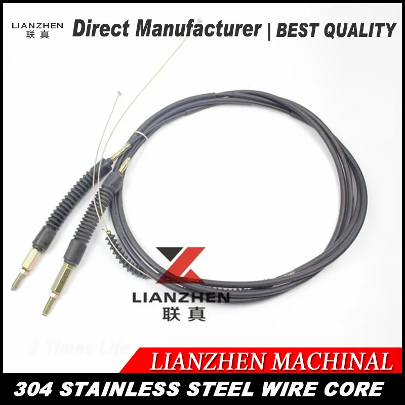 

used parts Excavator parts throttle control cable LIANZHEN 320 double cables accelerator cables