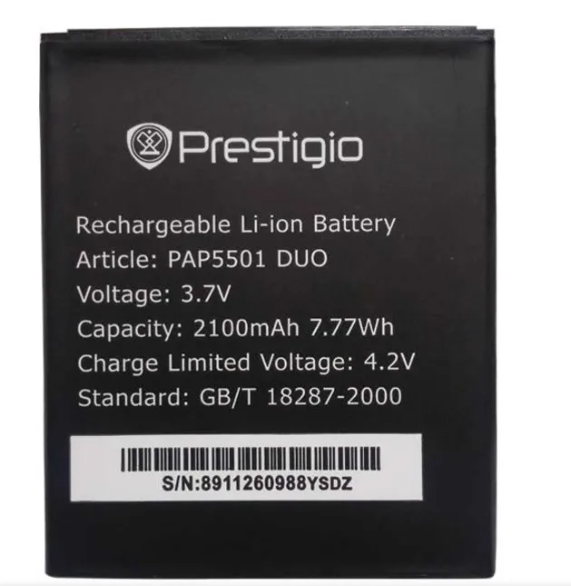 PAP5000 PAP5501 PAP5400 PAP4020 DUO батарея для Prestigio MultiPhone батареи мобильного телефона+ код отслеживания - Цвет: PAP5501