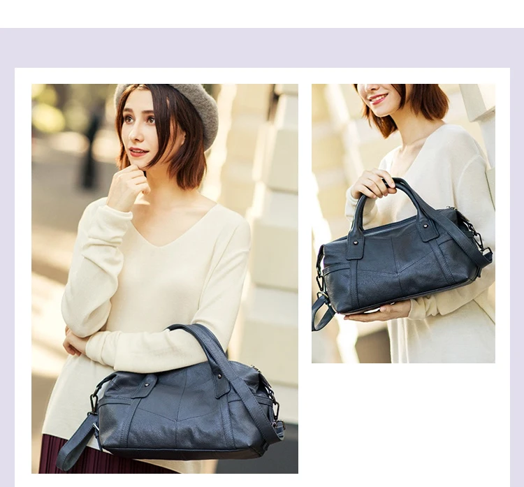 High quality fashion head layer cowhide handmade lady's bag cross-body bag lady's single shoulder bag lady's handbag