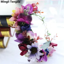 Mingli Tengda новые шляпы с рисунком в богемном стиле элегантные свадебные цветы и восхитительный головной убор Цветы вечерние