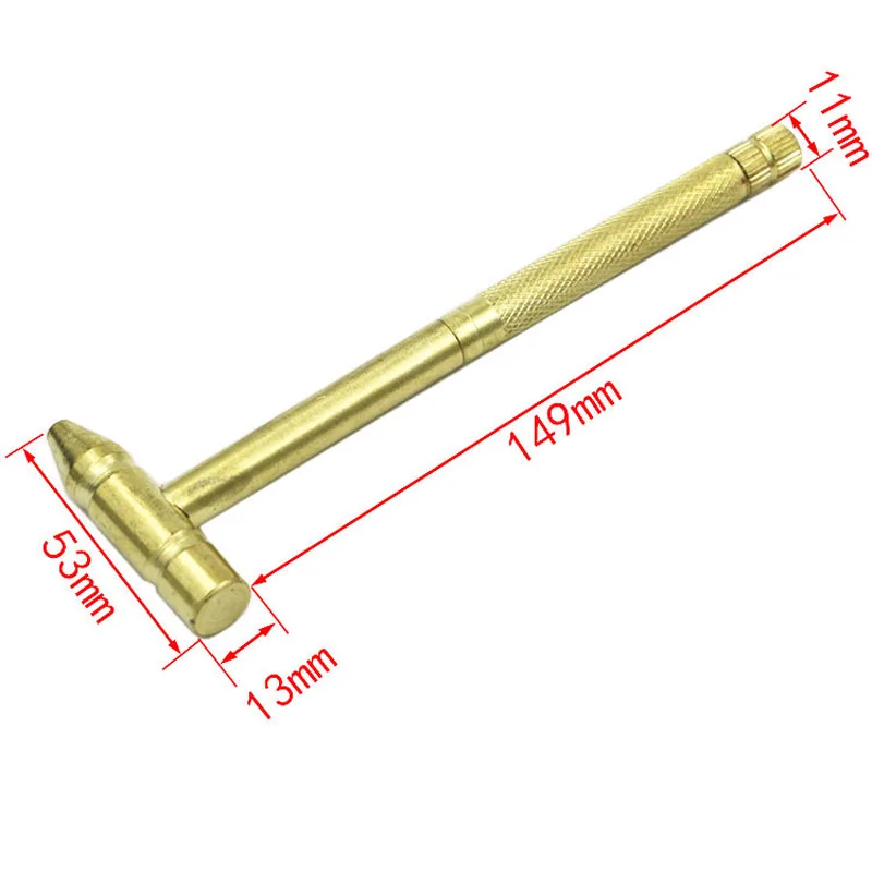 6 в 1 микро мини многофункциональный Многофункциональный медный латунный металлический молоток 3 вида отвертки биты карманные DIY Инструменты