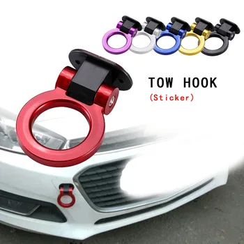 

WUPP Car Exterior Modification Trailer Hook Paste Type Car Hook Hook Tow Car Sticker Round Trailer Ring