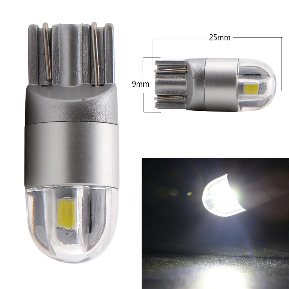 

1PCS T10 168 194 W5W 3030 2SMD Car Interior Light Marker Lamp Car License Plate Lights Auto Wedge Bulbs For Universal Cars Light