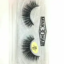 Высококачественные 3D норковые ресницы натуральные длинные толстые натуральный мех норки накладные макияж ресниц Черные Накладные ресницы, пучок 600 пар/лот DHL бесплатно