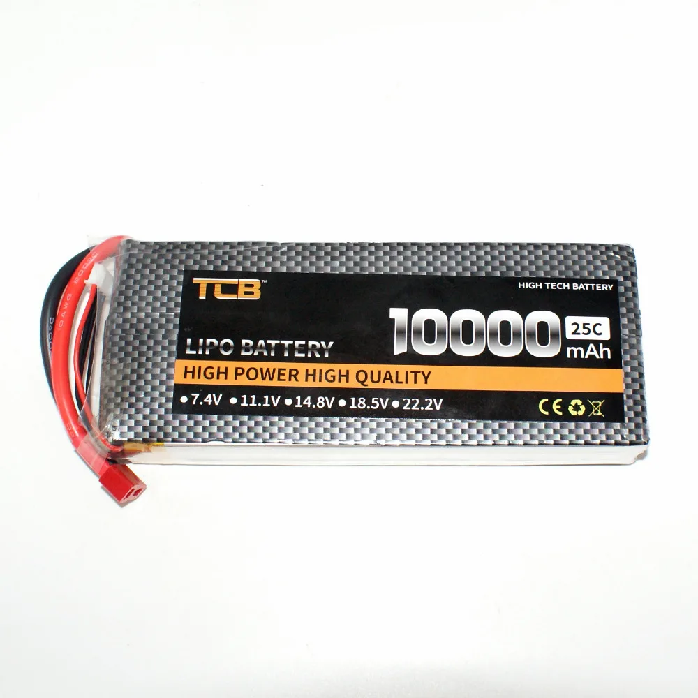 TCB RC lipo font b battery b font 7 4v 10000mAh 25C 2s for rc airplane