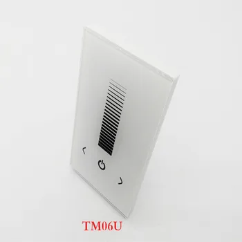 

Touching Panel Wall 5050 3528 Single Color LED Controller Dimmer DC12-24V TM06U Black and White for Led Lamp or Led Strip