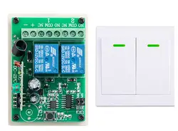 Новый цифровой Дистанционное Управление Переключатель DC12V 2ch приемник передатчик стены Беспроводной Мощность переключатель 315 мГц Радио