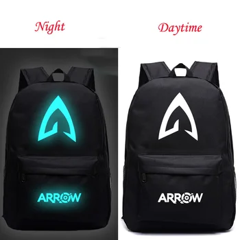 

Oliver Queen Luminous Men Women's Fashion Backpack Student School Bag Cool Teens Boys Girls Backpack Daily Rucksack for Youth