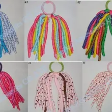 60 шт. коркер конский хвост держатели стример смешать сотни цветов коркер пони растяжки красочные