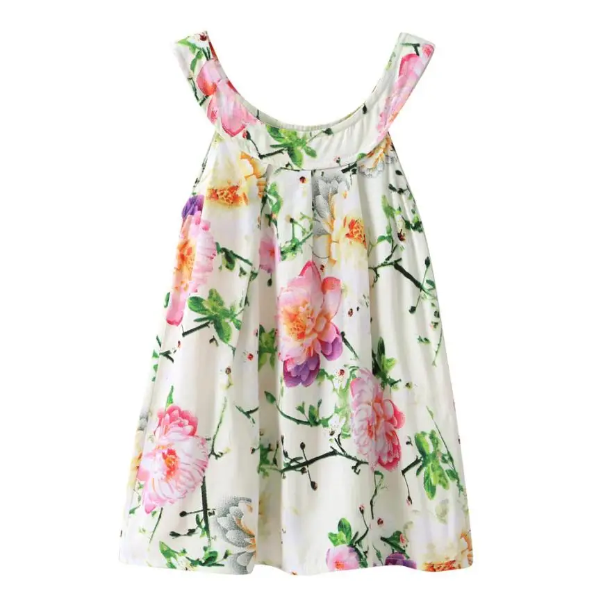 

2018 Summer Kids flower dresses for girls Summer Cute Baby Kids Girl Dress Toddler Princess Party Floral Print Tutu Dress 510