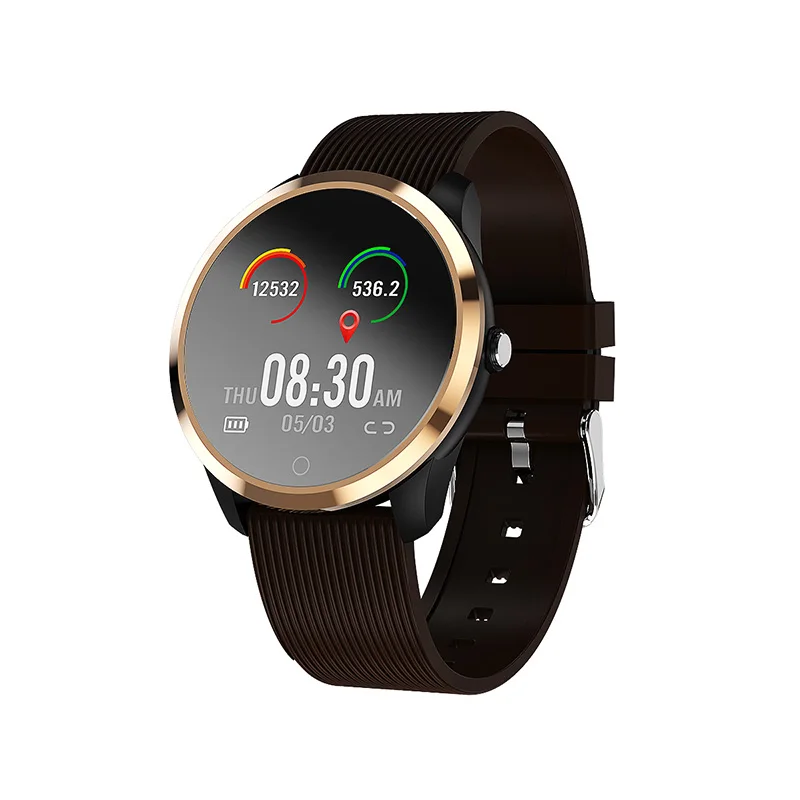 

2018 New Smart watch Waterproof Heart Rate pulse meter Blood pressure Sedentary Reminder Touch Screen Alarm Clock Sport watches