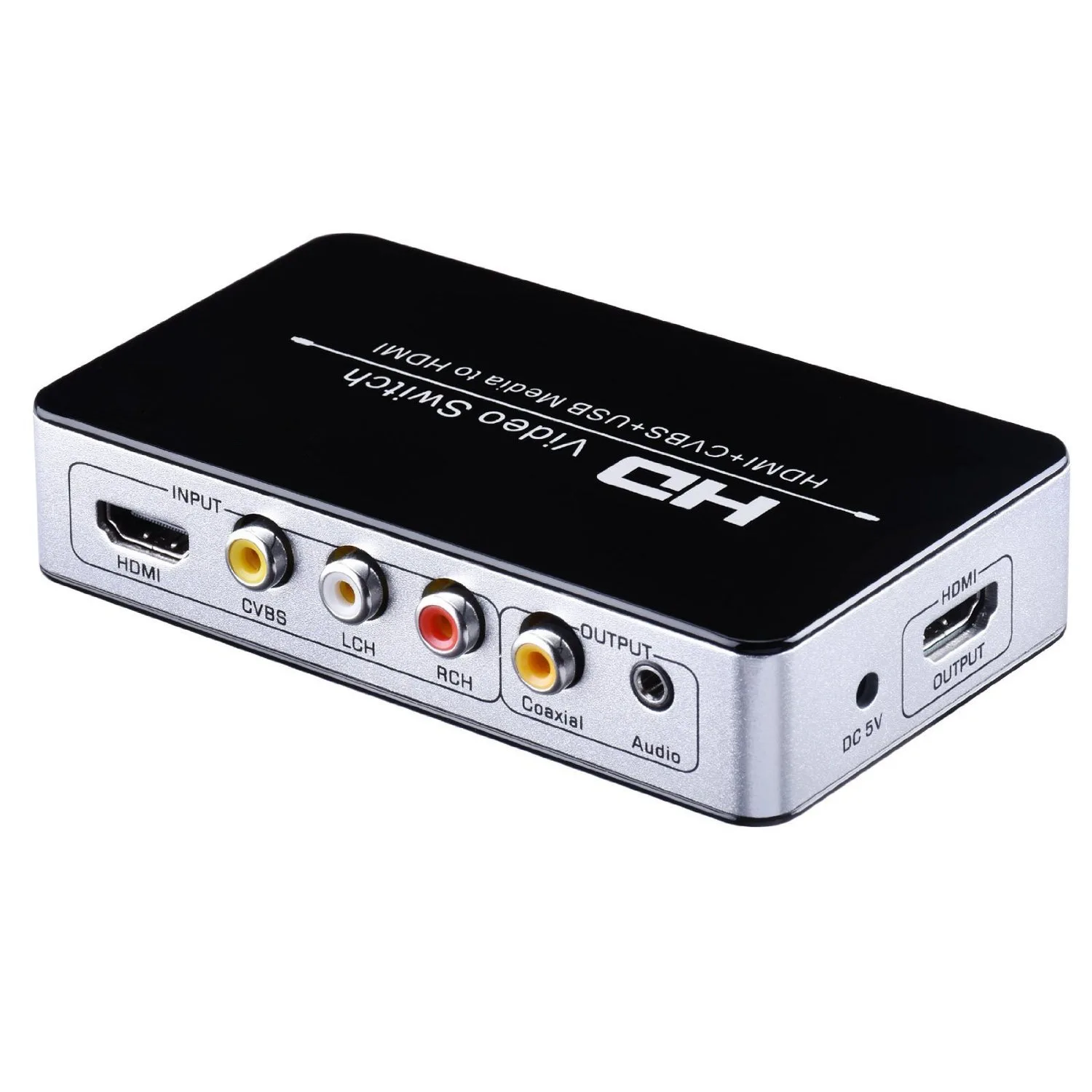 RCA HDMI смешанный HDMI коммутатор конвертер USB Медиа HDMI композитный AV в HDMI конвертер toslink коаксиальный аудио экстрактор