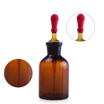 

30ml Glass Amber Dropper Bottle Drop Reagent Flask Lab Chemical Glassware