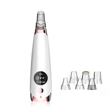 Пылесос для очистки пор удаление акне чёрных точек глубокий инструмент для очищения кожи 3 режима 6 сменных головок для лифта кожи лица и фирма