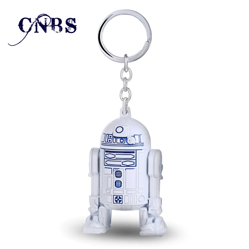 

Star Wars 3D Robot R2-D2 Keychain can Drop-shipping Metal Key Rings For Gift Chaveiro Key chain Jewelry for cars YS10952