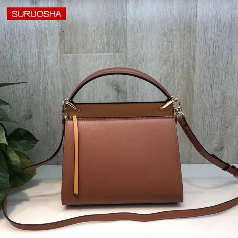 

Hot Sale Women Bag Fashion Cow Leather Women Handbags Bolsas Top-Handle Bags Tote Women Shoulder Messenger Bag