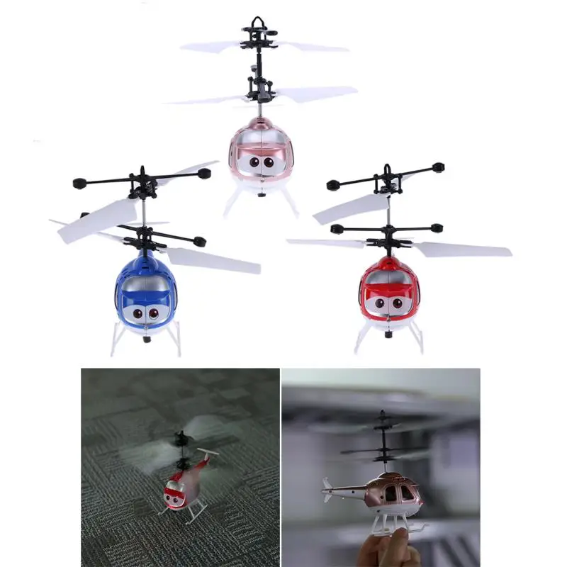 Creative Mini Induction Aircraft Fun Infrared Sensor Flying Toy Kids Indoor/Outdoor Induction