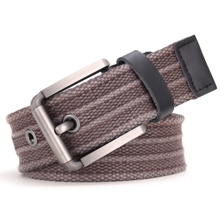 Woven Belt Fashion Canvas Belts Outdoor Woven Pin Buckle Belts