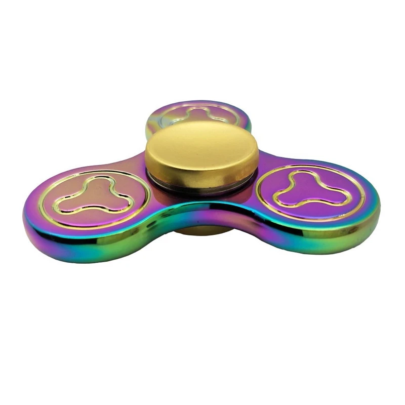 Радуга Tri Spinner Ультра Скорость рук Spinner Непоседа игрушки для аутизма и СДВГ беспокойство стресса фокус Игрушечные лошадки подарок