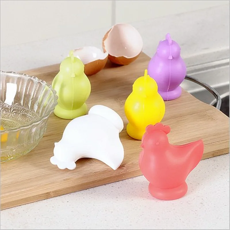 SALES! Kitchen Gadget Silicone Egg Yolk White Suction Separator Divider