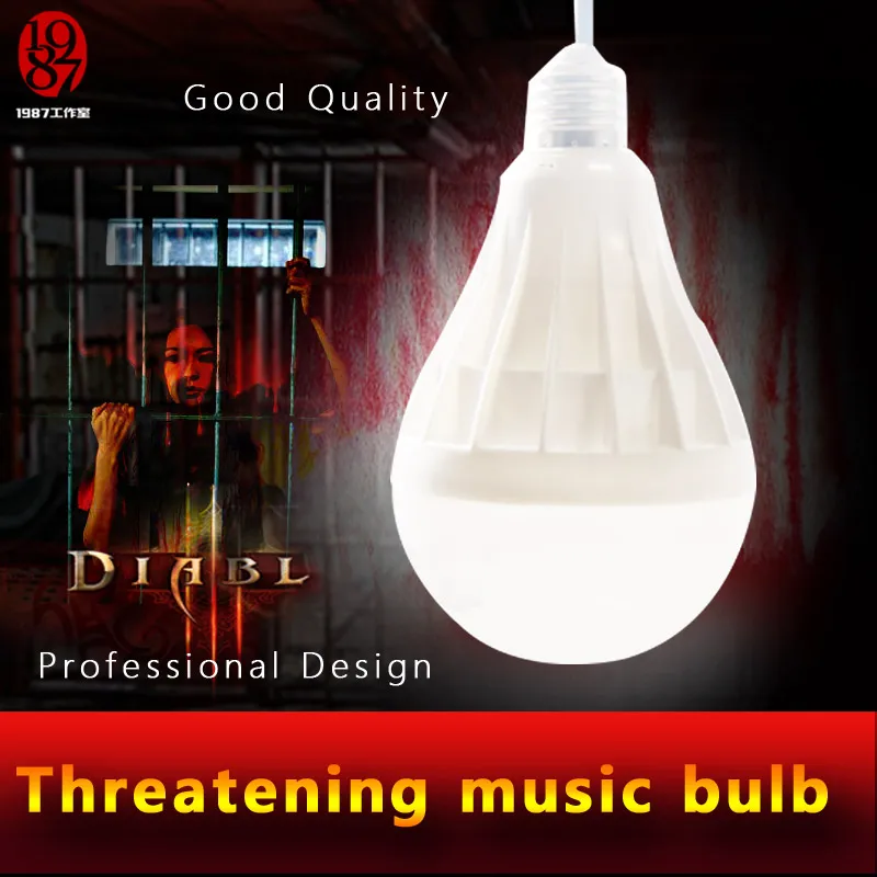 

Takagism game prop, reallife room escape props jxkj-1987 threatening background sound effect bulb for create horrible atmosphere
