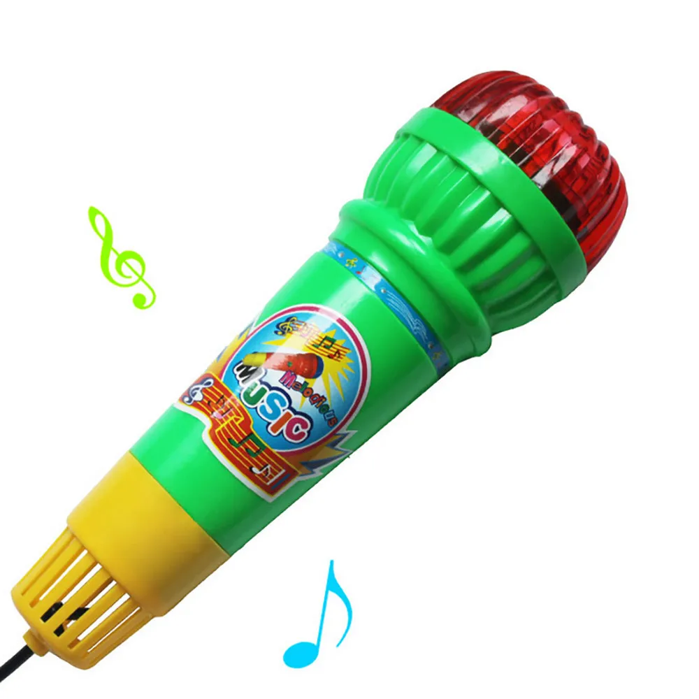 Музыкальная игрушка для детей, милые микрофоны для мальчиков и девочек, микрофон, удивительные караоке, голосовые чейнджер, вечерние игрушки для детей, встроенная музыка, забавный подарок