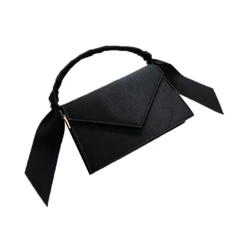 

Velvet Small Bag Female Fashion Ribbon Wild Handbag Elegant Ladies Shoulder Messenger Bag