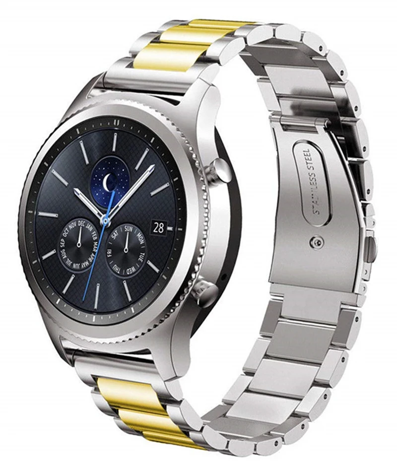 Для gear S3 Frontier/Galaxy Watch 46 мм ремешок 22 мм нержавеющая сталь соединяющий ремешок браслета для samsung gear S3 классические Смарт-часы