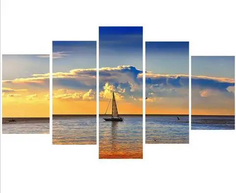 Ocean Bateau Peinture A L Huile Sur Toile Verrue Art Pour La Decoration Interieure Decoration De L Hotel Boat Oil Painting Oil Paintingpaintings On Canvas Aliexpress