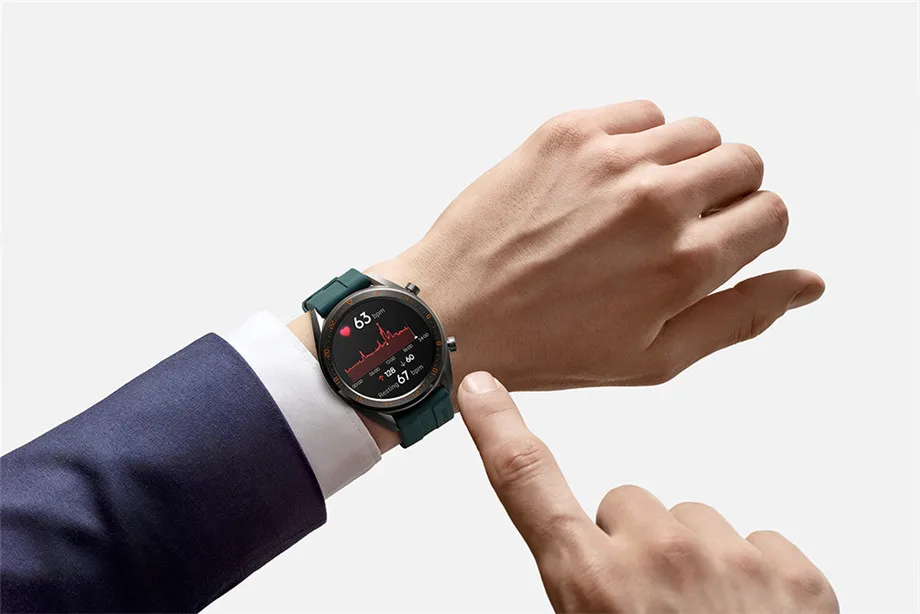 HUAWEI WATCH GT элегантная версия Смарт спортивные часы 1,3" AMOLED красочный экран Heartrate gps плавание Бег Велоспорт SleepWatch