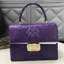 Модные со стразами, дизайнерские женские маленькие сумочки из натуральной крокодиловой кожи, мужская сумка из экзотической натуральной кожи аллигатора, кожаные женские сумочки, дамская сумка на плечо