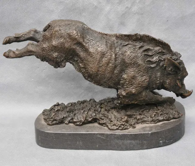 Бронзовые животные кабана свинка Sus Scrofa тире чудовище Искусство Скульптура