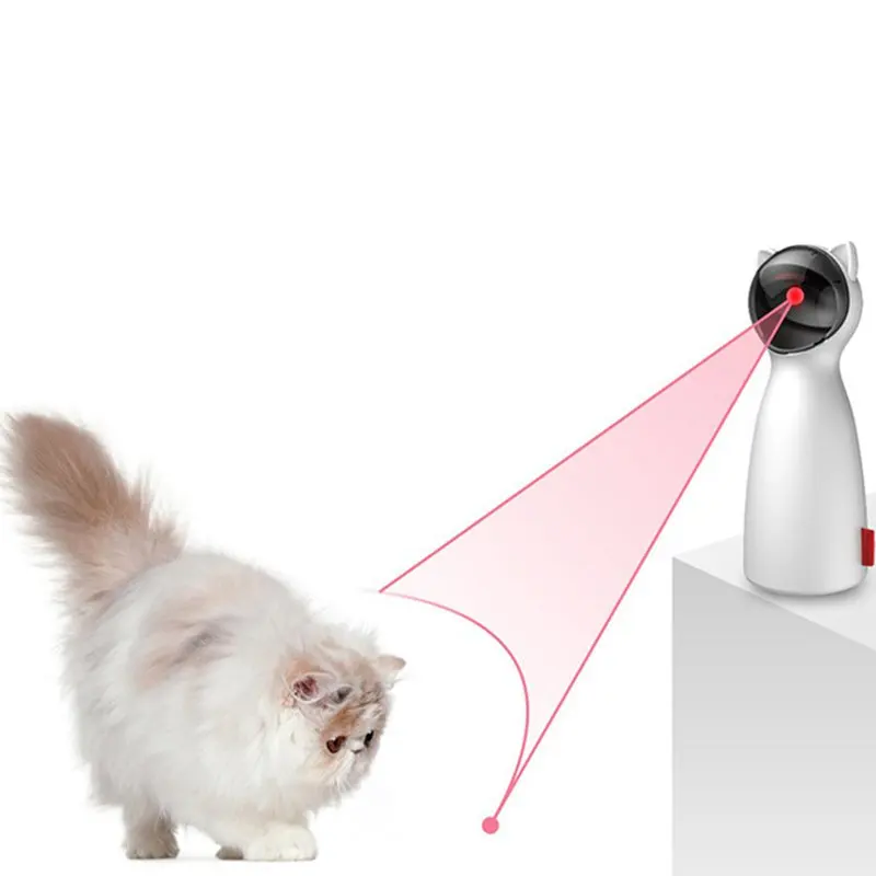 2019 New Adjustable 5 Models Pet LED Laser Funny Toy Smart Automatic Cat Exercise Training Entertaining Toy Jouet By USB Charge