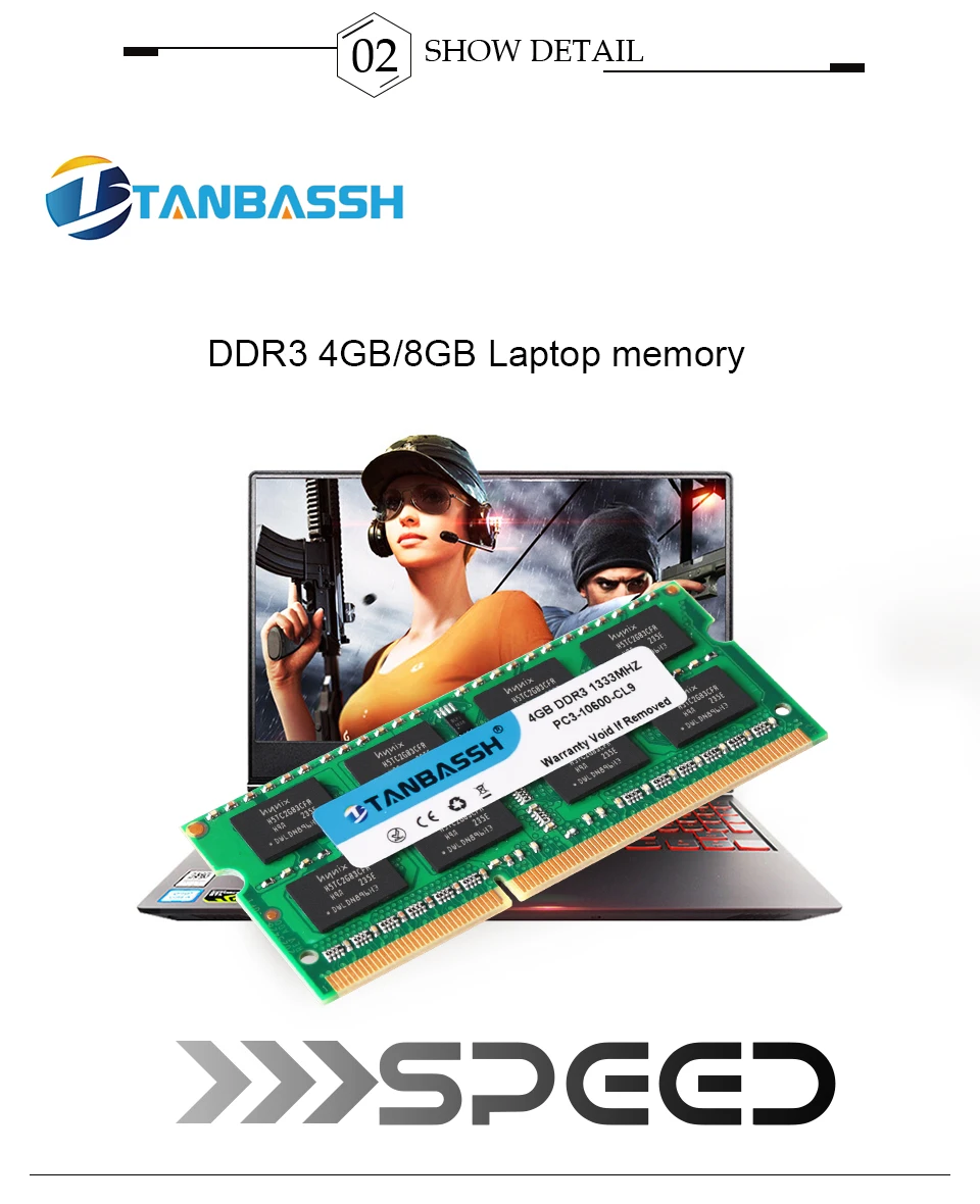 DDR3 ram sodimm ноутбук 4 ГБ/8 ГБ 1600 МГц 1,35 в PC3L ноутбук ram память TANBASSH