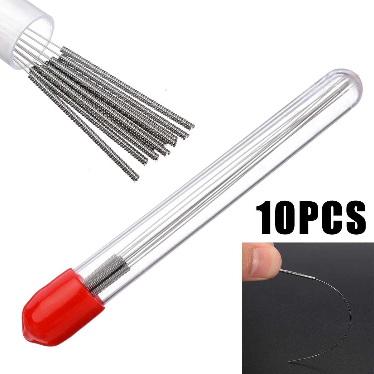 10pcs/Set 0.4mm Print Cleaning Needle 105mm Length Needle Durable Cleaning Tool for 3D Printer Blocked Nozzles
