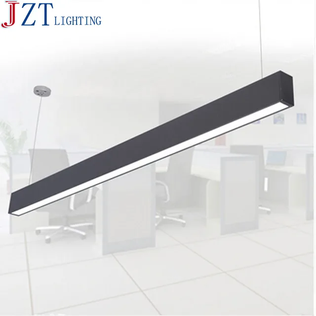 M 118 cm B ro LED Aluminium Rechteckige Deckenleuchte Moderne Silber F hrte Kronleuchter Lampe Leuchte