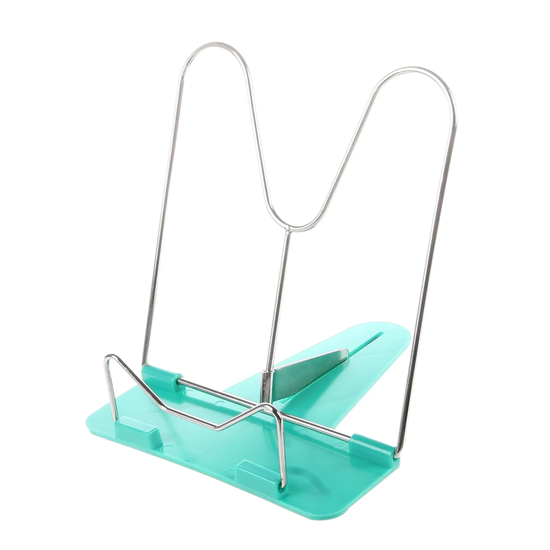 

Affordable Adjustable Novelty Angle Foldable Reading Book Stand Holder Document Metal Desk(Green)