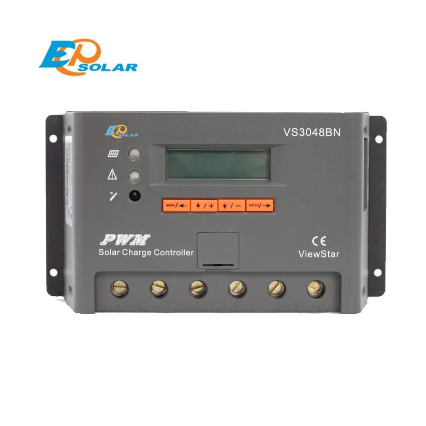 

EPSOLAR VS3048BN 30A 12V 24V 36V 48V ViewStar EP PWM Solar Charge Controller with LCD display