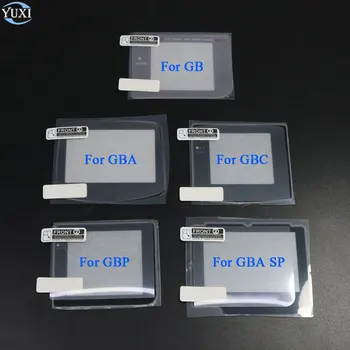 

1 set For GBA SP GBC GBP Plastic Screen Lens & Plastic Clear Protective Film For Gameboy Color Advance Console