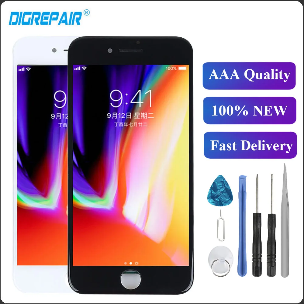 

4.7" for Apple iPhone 8 LCD Display Touch Screen 3D Touch Assembly Replacements For iPhone 8 Display For iPhone 8 LCD Screen