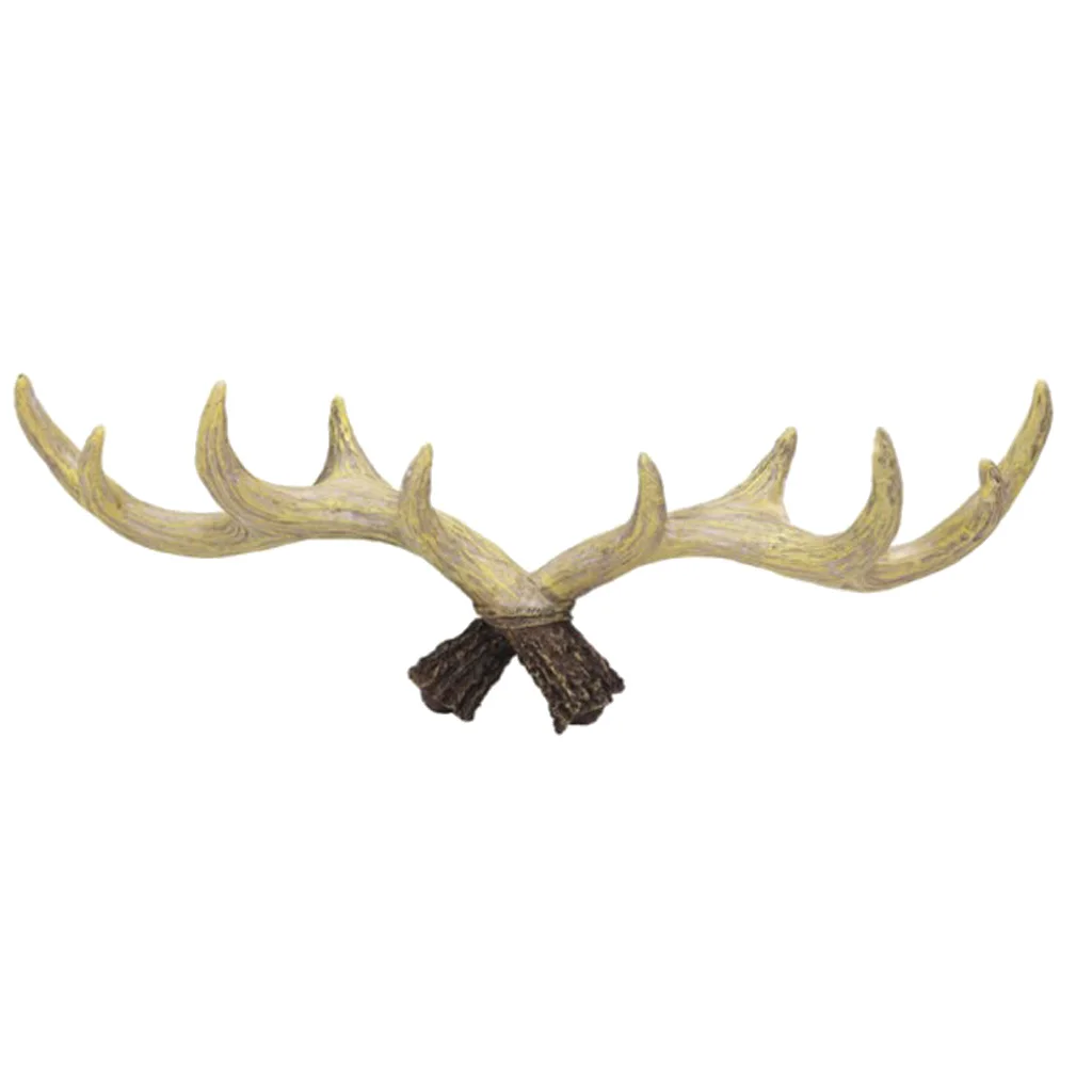 Vintage Cast Wood Deer Wall Hooks Clothes Hanger Rack Hooks, Utility Hooks, Art Decor Ornament